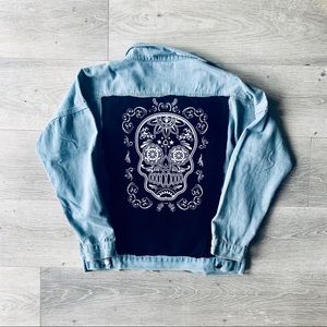 Sugar Skull Denim Jacket